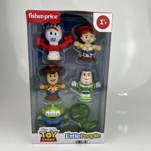 Fisher-Price Little People Toy Story Figure6pc Woody Buzz Jessie Rex Alien Forks